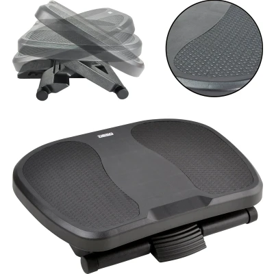 Afbeelding van Desq voetensteun anti slip, 3 hoogte standen, zwart