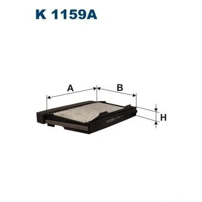 Afbeelding van FILTRON K 1159A Interieurfilter Carbon filter 325 200 44 SAAB: 9 5 Estate, Saloon