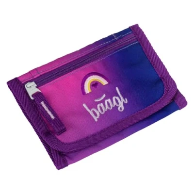 Afbeelding van Baagl Pochette tour de cou pour enfant Portefeuille garçon Mini porte monnaie, cœur