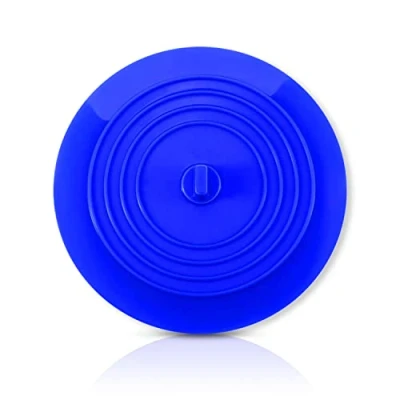 Afbeelding van ✮Frans merk✮ CZ Store® Badstop, 5 kleuren, levenslange garantie ✮✮✮ gootsteenstop, diameter 15,2 cm, wastafelstop voor badkamer en keuken, siliconen zuignapstop