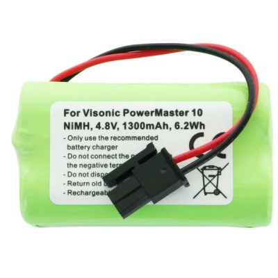 Afbeelding van Batterij geschikt voor Visonic PowerMaster 10, NiMH, 4.8V, 1300mAh, 6.2Wh