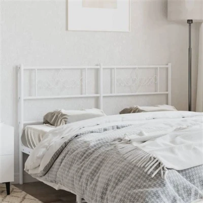 Afbeelding van Hoofdbord 160 cm metaal wit