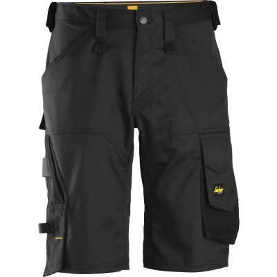 Afbeelding van Snickers Allroundwork, Stretch Loose Fit Korte Werkbroek,Zwart Zwart (0404),056