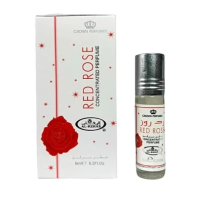 Afbeelding van 6 pack Red rose 6ml Al rehab parfumolie attar roll on