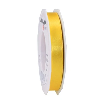 Image de C.E. Pattberg ruban cadeau en satin jaune, 27 m de long pour emballer des cadeaux, 1,5 cm large, décoration et artisanat, décoratif toutes les occasions