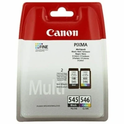 Afbeelding van Canon verpakking met 2 cartridges PG 545/CL 546: zwart en kleur (veilige verpakking)