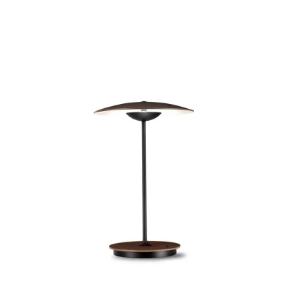 Afbeelding van MARSET Ginger LED oplaadbare tafellamp hout, wengé/wit