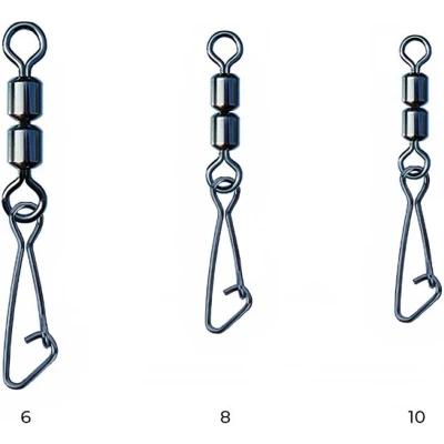Afbeelding van Nytro NTR Double Feeder Swivel with Hooked Snap Maat : 6