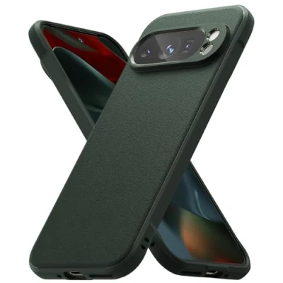 Afbeelding van Ringke beschermhoes compatibel met Google Pixel 9 Pro XL [Onyx] Schokbestendig, antislip, flexibel, ultradun, zacht, TPU, duurzaam, voor XL, case accessoires, donkergroen