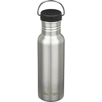 Afbeelding van Klean Kanteen Classic Narrow 532 loop cap met RVS ring Brushed Stainless