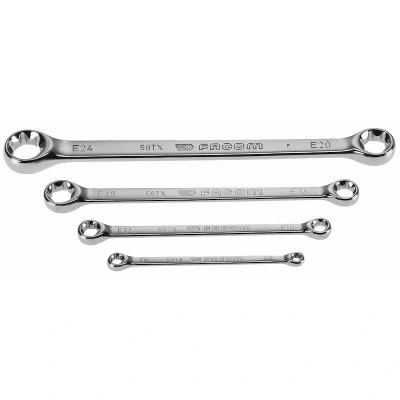 Image de FACOM 59TX.J4 Jeu de clés à anneau avec profil Torx 4 pièces