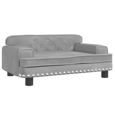 Afbeelding van Hondenmand 70X45X30 Cm Fluweel Lichtgrijs
