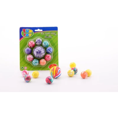 Afbeelding van Fun toy 10 stuiterballen op kaart
