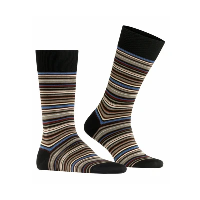 Afbeelding van Falke Microblock Business &amp; Casual Kniekousen grey/white, Heren, Maat: 43/44, Grey/white