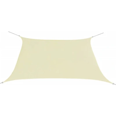 Afbeelding van Zonnescherm vierkant 3,6x3,6 m oxford stof crèmekleurig