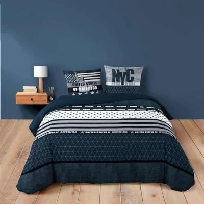 Afbeelding van douceur d&#039;intérieur, States, 3 delige set (240 x 220 cm), 100% katoen