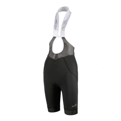 Afbeelding van Nalini Dames Fietsbroek kort Met Bretels Koersbroek Wielrenbroek Zeem Zwart NEW LADY VENTURE BIB XXL