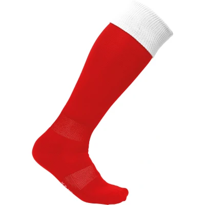 Afbeelding van PROACT Tweekleurige sportsokken PA0300 Sporty Red / White