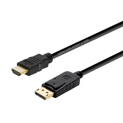 Afbeelding van DisplayPort naar HDMI Kabel Aisens A125 0364 Zwart 2 m