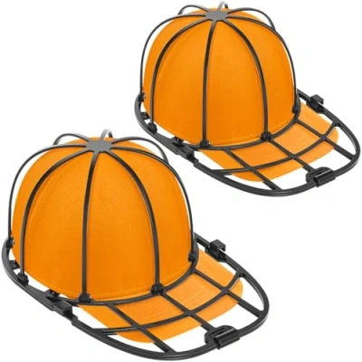Afbeelding van Set van 2 wassen honkbalpetten voor het baseballpetten, sluitring, volwassenen en kinderen, zwart