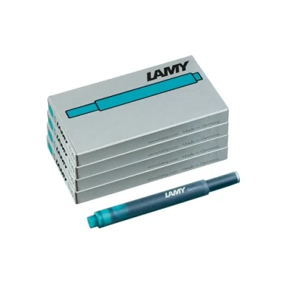 Afbeelding van Lamy T10 inktpatronen met grote inktvoorraad geschikt voor alle vulpenmodellen inhoud 1,25 ml per cartridge 5 stuks verpakking inktkleur