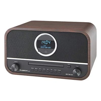 Afbeelding van Albrecht DR 790 Radio/CD speler DAB+, VHF (FM) AUX, Bluetooth, CD Bruin