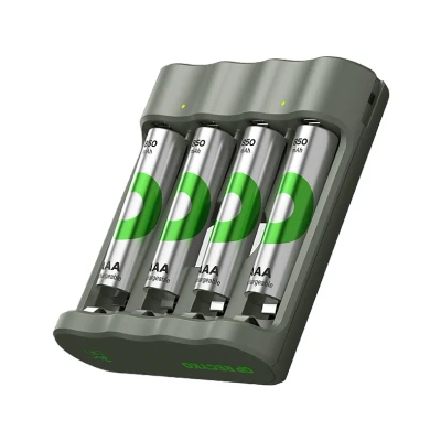 Image de GP Batteries Chargeur De Pile Usb B441 + 4 X Aaa 850 Mah Noir (gpacsb441002)