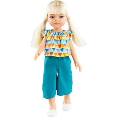 Afbeelding van Paola Reina Modepop Virgi Blauw 32 cm
