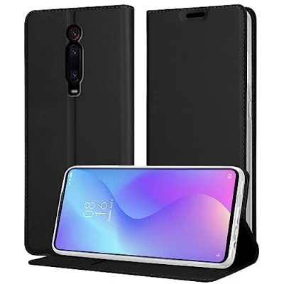 Afbeelding van Cadorabo Hoesje geschikt voor Xiaomi Mi 9T / PRO RedMi K20 in CLASSY ZWART Beschermhoes met magnetische sluiting, standfunctie en kaartvakje Book Case Cover Etui