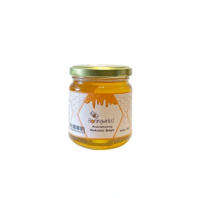 Afbeelding van Acaciahoning 250g Roemenië Honingwinkel (vloeibaar)