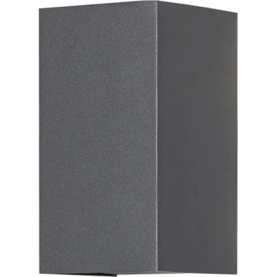 Afbeelding van Cremona PowerLED 230V wandarmatuur flush met backlight 17cm, 3x 3W antraciet Konstsmide