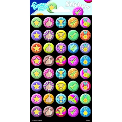 Afbeelding van Funny Products Stickers Reward 10 X 20 Cm Papier 40 Stuks