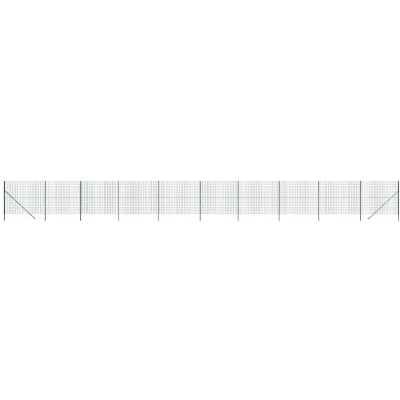 Afbeelding van vidaXL Draadgaashek 2x25 m gegalvaniseerd staal groen