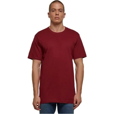 Image de Build Your Brand Basic Round Neck T Shirt Homme, Bordeaux, 5XL