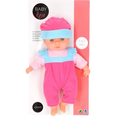 Afbeelding van Baby Rose Babypop met Geluiden, 30cm.