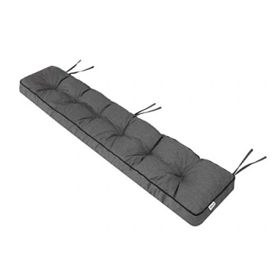 Afbeelding van Etna Buitenkussen, kussen voor tuinbanken, 120 x 40 cm, tuinbank, bankkussen Grijs