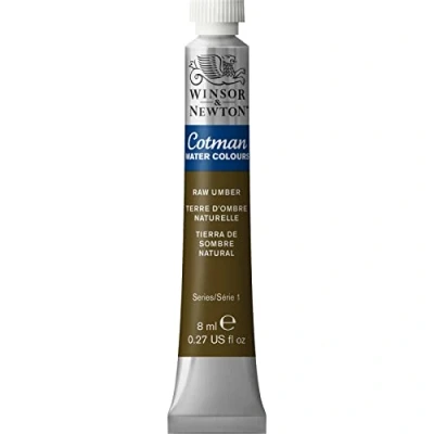 Image de Winsor &amp; Newton Cotman Aquarelle Tube 8ml Terre D&#039;Ombre Naturelle