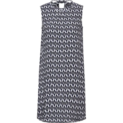 Afbeelding van Cecil mouwloze print jurk vanilla white 143949 334
