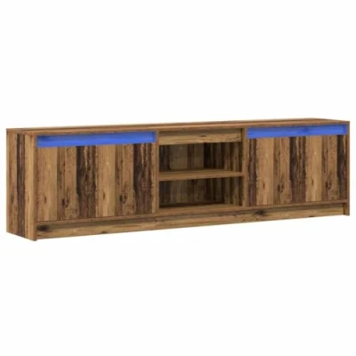 Afbeelding van vidaXL TV Kast Bruin 180 x 34 50 cm Samengesteld hout en Spaanplaat