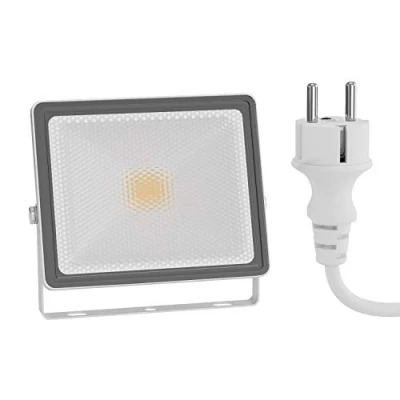 Afbeelding van ledscom.de FLIN Led tuinspot voor buiten, IP66, stekker, 11,5 W, 837 lm, warmwit, wandlamp, buitenspot, buitenlamp, tuinlamp, wandspot, muur, garage,