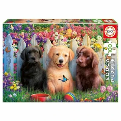Afbeelding van Puzzel Educa Doggies 100 Onderdelen