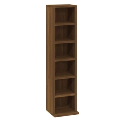 Afbeelding van vidaXL Cd kast, bruine eik, 21 x 20 88 cm, bewerkt hout