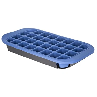 Image de Bar Originale Grand Bac à Glaçons en Silicone Bleu