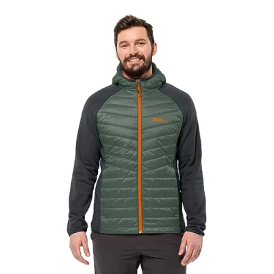 Afbeelding van Jack Wolfskin Routeburn PRO Hybrid M Winterjas, Heren, Maat: Small, Hedge green