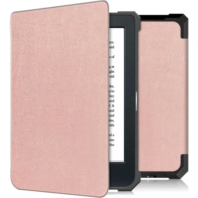 Afbeelding van Hoesje geschikt voor de Kobo Nia iMoshion Slim Soft Case Bookcase Rose Goud