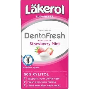 Afbeelding van Cloetta Lakerol Tents Strawberry Tabletten, 4 dozen van 36 g