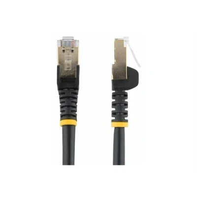 Image de StarTech.com Câble patch RJ45 CAT6a 1,5 m sans crochet noir Cordon de raccordement RJ 45 (M) pour 1.5 STP CAT 6a crochet, moulé