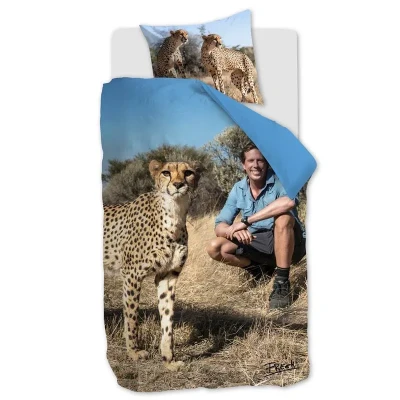 Afbeelding van dekbedovertrek safari 140x200 cm Beige Katoen Freek Vonk