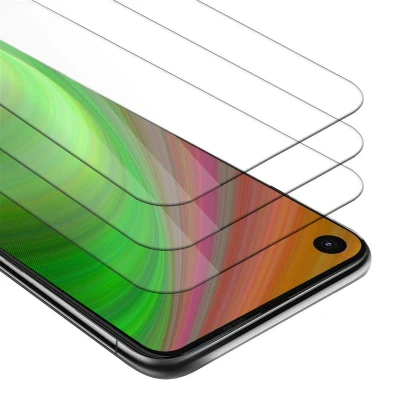 Afbeelding van Cadorabo 3x Screenprotector geschikt voor Motorola ONE ACTION Beschermende Pantser Film in KRISTALHELDER Getemperd (Tempered) Display beschermend glas 9H hardheid met 3D Touch