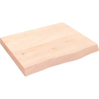 Afbeelding van vidaXL Wastafelblad 60x50x6 cm onbehandeld massief hout